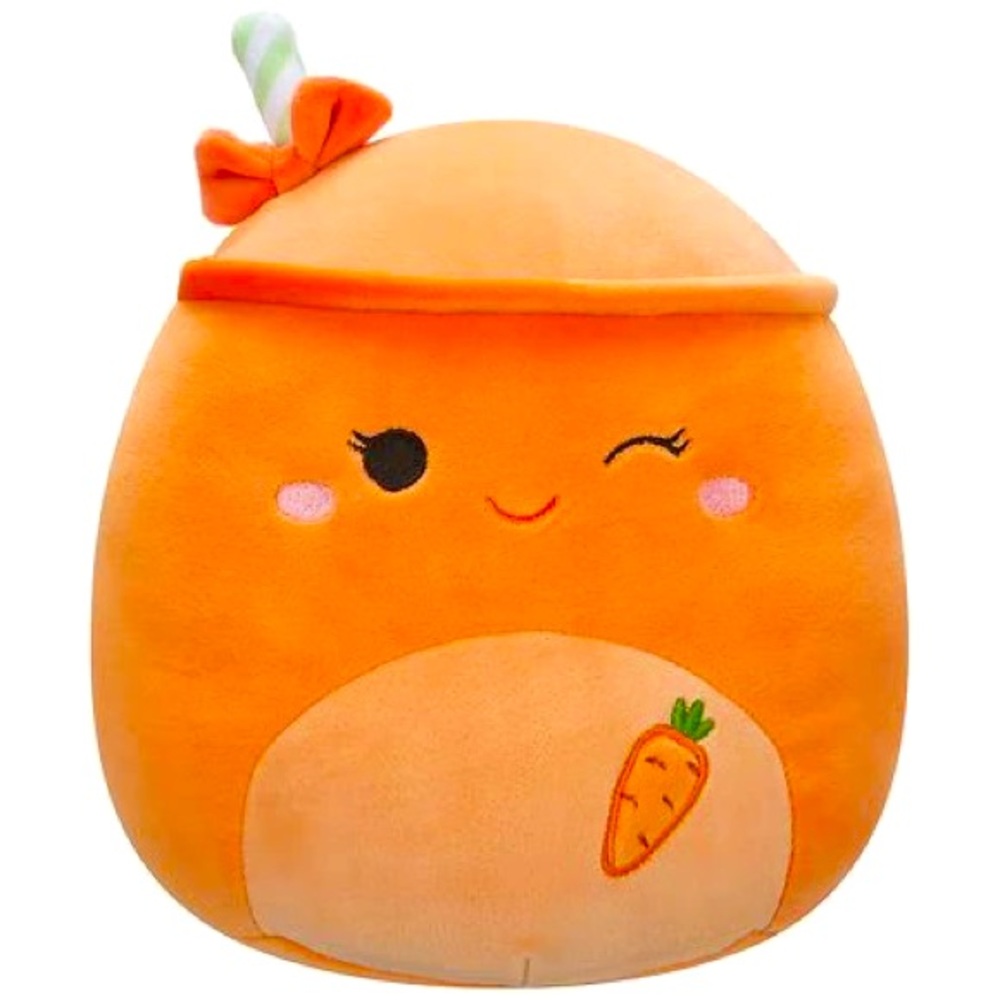 Carrot Squishmallow Carotene the Winking Carrot Squishmallows 8” Plush NWT